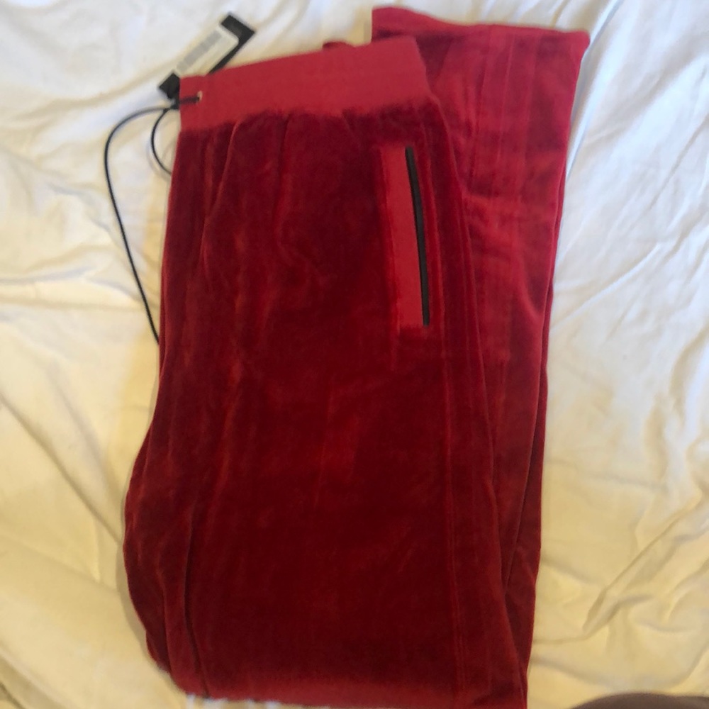 Versace Men’s Red Cotton Pants.  Size Large.
